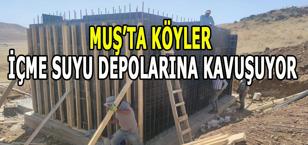 Muş’ta köylere içme suyu yatırımları hız kesmiyor!