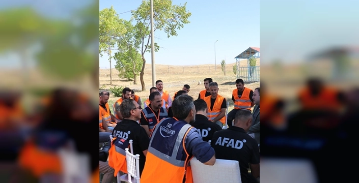 Ağrı'da AFAD gönüllülerinin katıldığı yarışma düzenlendi
