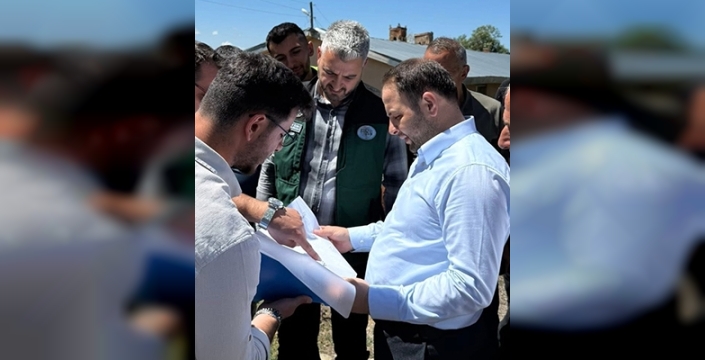 AK Parti Ardahan Milletvekili Koç Hanak ilçesinde incelemede bulundu