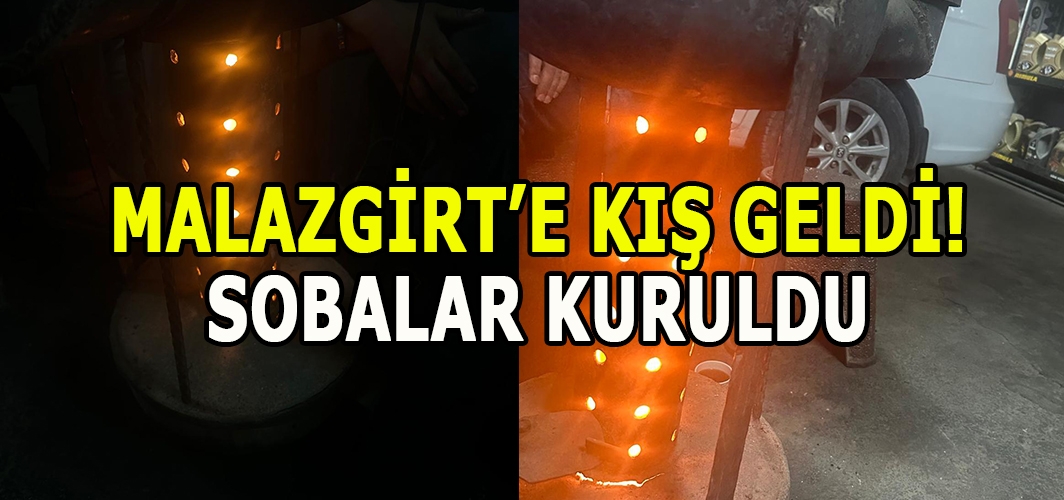 Malazgirt’te sobalar kuruldu: Hava sıcaklıkları düştü