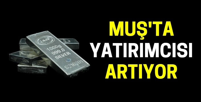 Muş'ta yatırımcısı artıyor: Gümüş 14 yılın zirvesini gördü