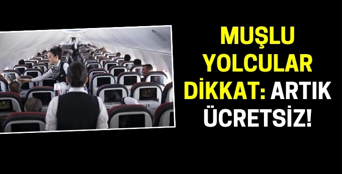 Uçaklarda yolculara ücretsiz su verilecek