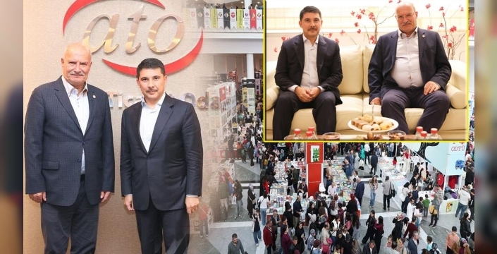 Ato başkanı Baran, Hasan Doğan'ın imza gününe katıldı