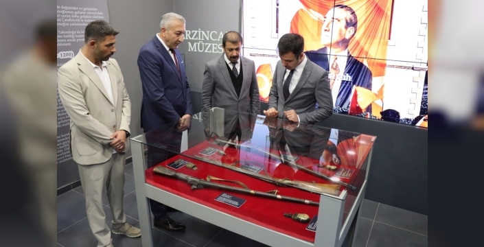 Erzincanda 20. yüzyıl savaş aletleri sergisi açıldı