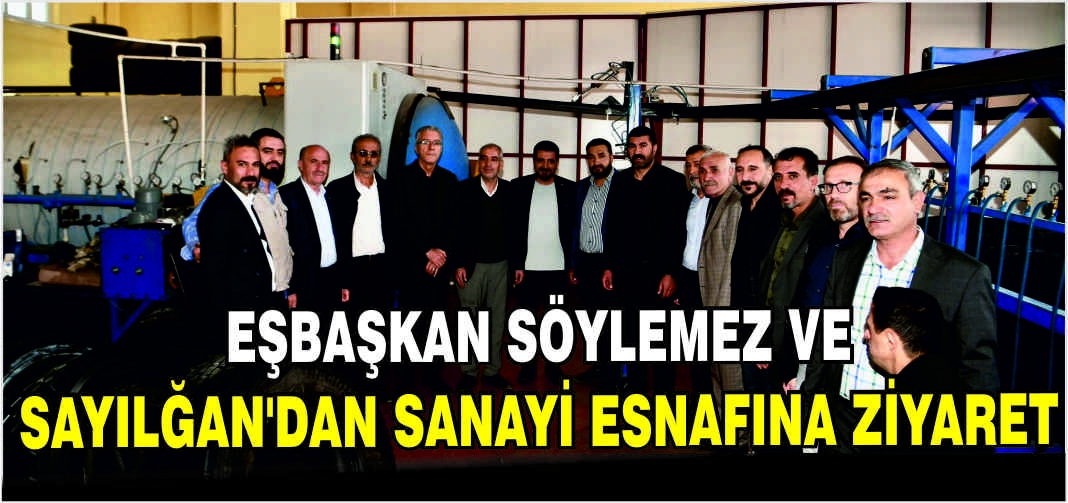 Eşbaşkan Söylemez ve Sayılğan’dan sanayi esnafına ziyaret