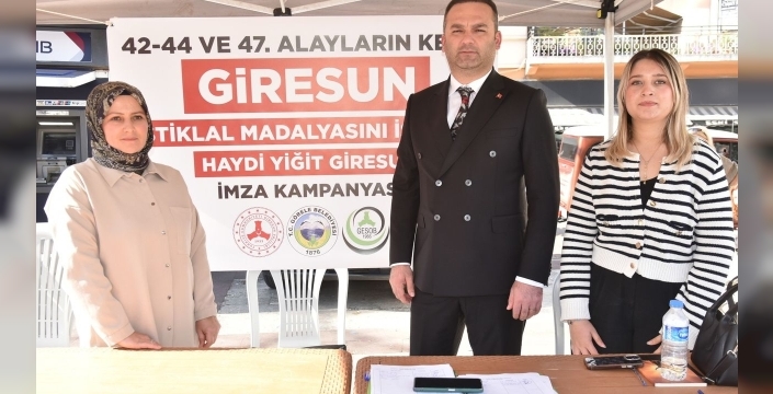 Giresun'a İstiklâl Madalyası ve Yiğitlik Unvanı Talebiyle İmza Kampanyası Başladı
