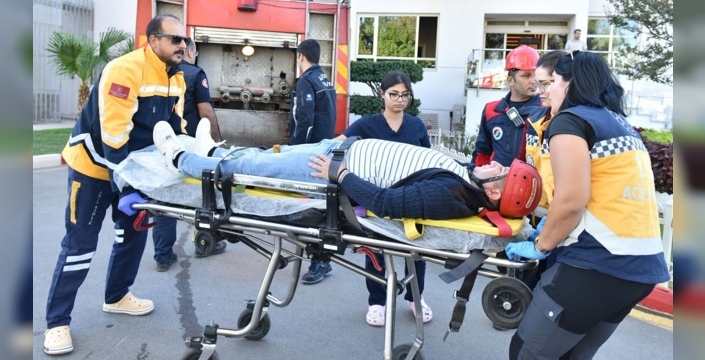 Kepez Belediyesi'nden gerçekçi deprem tatbikatı