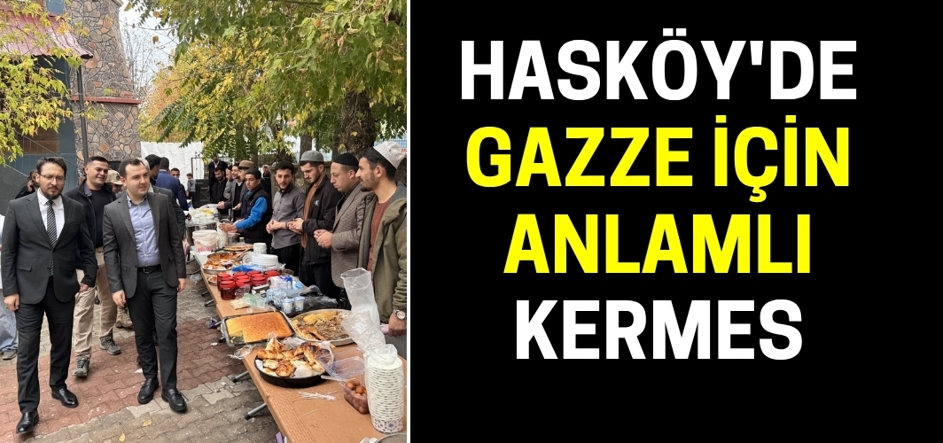 Muş Hasköy'de Gazze için anlamlı kermes: Kaymakam Güney'den destek