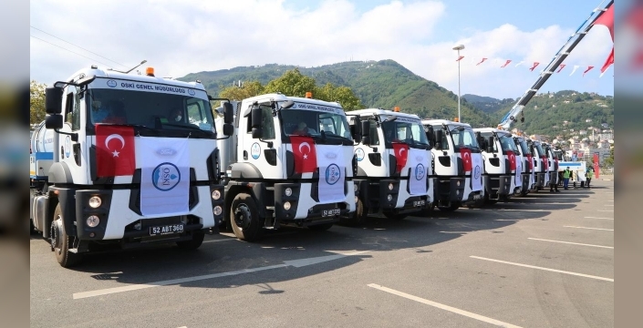 Ordu Büyükşehir Belediyesi araç filosunu 300'e çıkardı