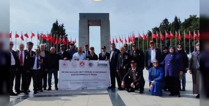 Şehit yakınları ve gaziler Kars’tan Çanakkale’ye anlamlı ziyaret gerçekleştirdi