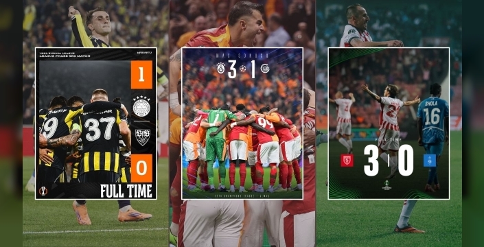 Türk futbolu Avrupa'da fırtına gibi esiyor: Son 6 maçta 6 galibiyet