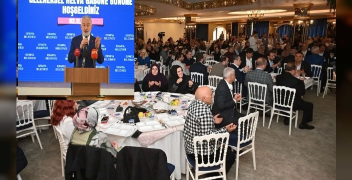 Bursa'da ispartalılar bir araya gelerek gönül sofrası kurdu