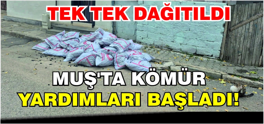 Muş’ta kömür yardımları başladı! Tek tek dağıtıldı