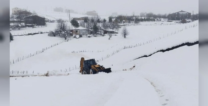 Ordu'da karla mücadele çalışmaları hız kesmeden devam ediyor