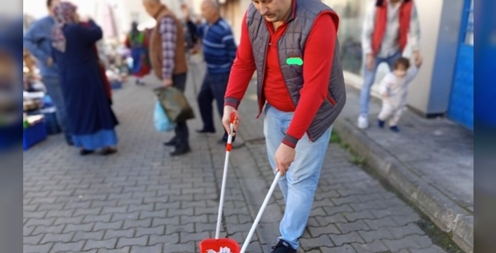 Trabzon'da bir esnafın ilham verici çevre temizliği öyküsü