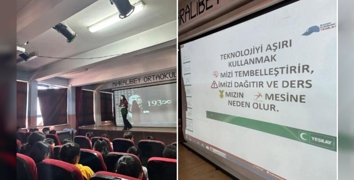 Yeşilay Kars'tan gençlere sağlıklı yaşam dersi: Teknoloji bağımlılığına dikkat!