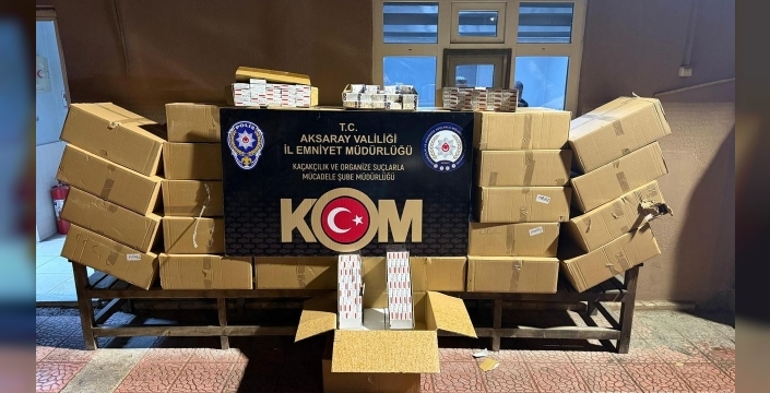 Aksaray'da dev operasyon: 5 milyon liralık kaçak mal ele geçirildi, 4 şüpheli yakalandı