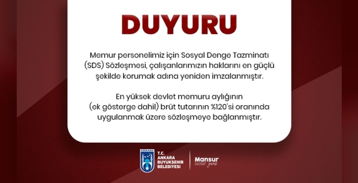 Ankara'da memurlar için önemli sosyal denge sözleşmesi yenilendi