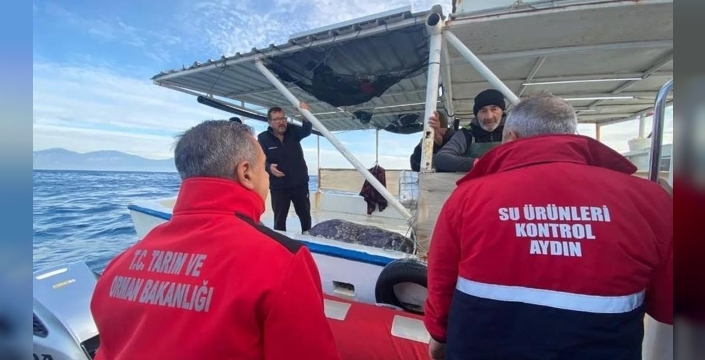 Aydın'da su ürünleri stokları için sıkı denetimler sürüyor