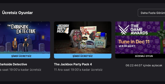 Epic Games yine cömert: Bu hafta iki popüler oyunu ücretsiz veriyor!