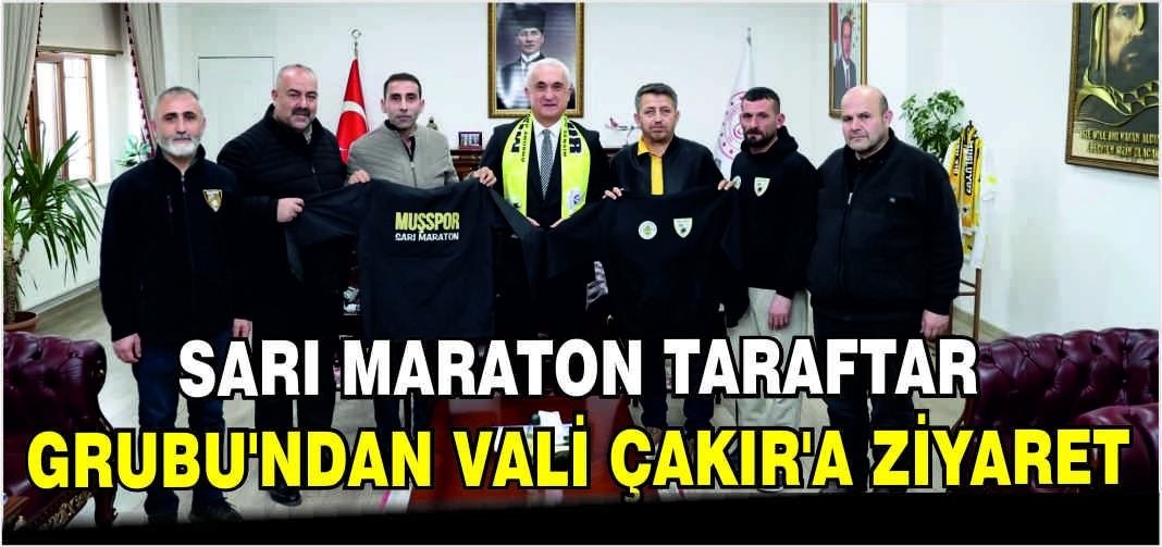 Sarı Maraton Taraftar Grubu’ndan Vali Çakır’a ziyaret