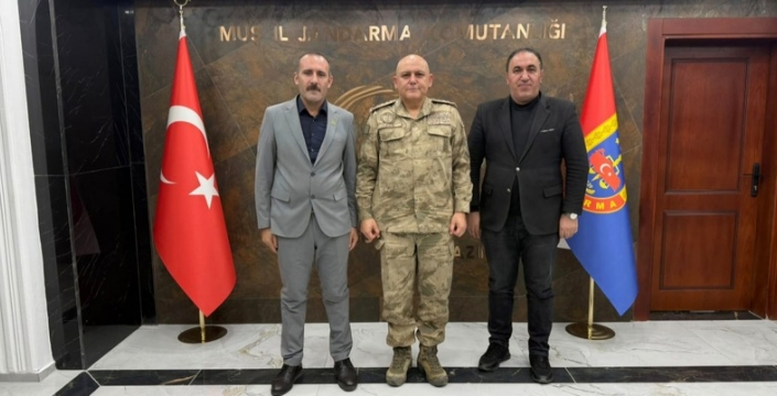 Türkiye harp malülleri şehit ve gazi ailelerinden il jandarma komutanına hayırlı olsun ziyareti