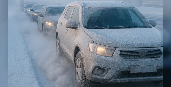 Yakutistan'da araçlar kış boyunca hiç durmuyor: -60 derecede motor donma tehlikesi