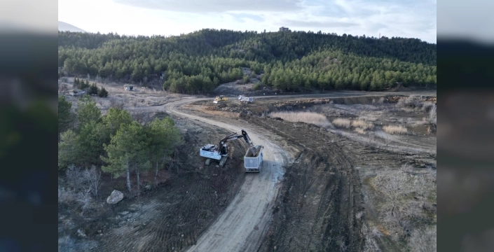 Çomar Barajı'nda yol genişletme çalışmaları hızlandı: Yeni bir ring hattı doğuyor