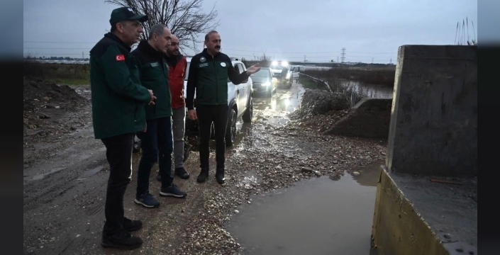 DSİ yetkilileri, Serik'teki sel riskine karşı sahada inceleme yaptı