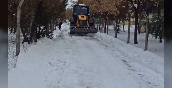 Eyyübiye'de kar mücadelesi: Sokak sokak temizlik seferberliği