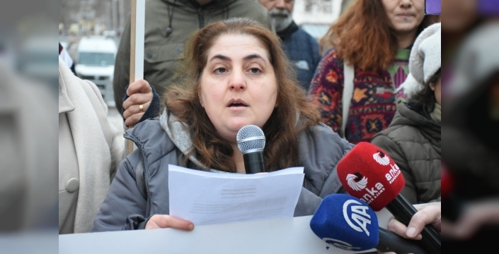Malatya'da kadın platformu, hamile Beste Kızılay için adalet eylemi düzenledi