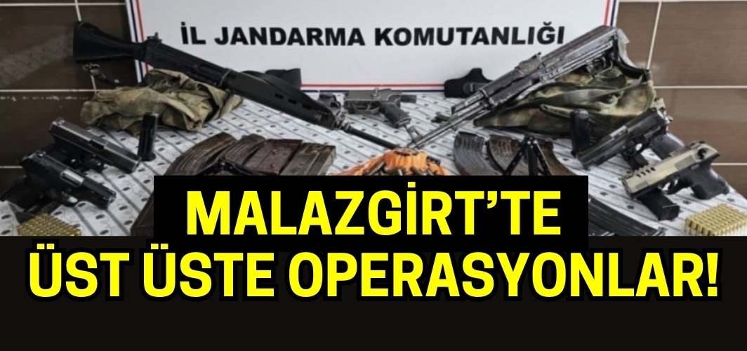 Malazgirt’te Ruhsatsız Silah ve Mühimmat Operasyonu!
