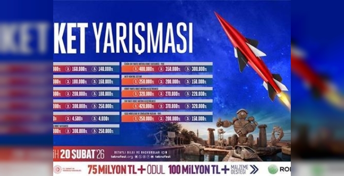Roket heyecanı başlıyor: TEKNOFEST 2026 başvuruları için son tarih 20 Şubat!