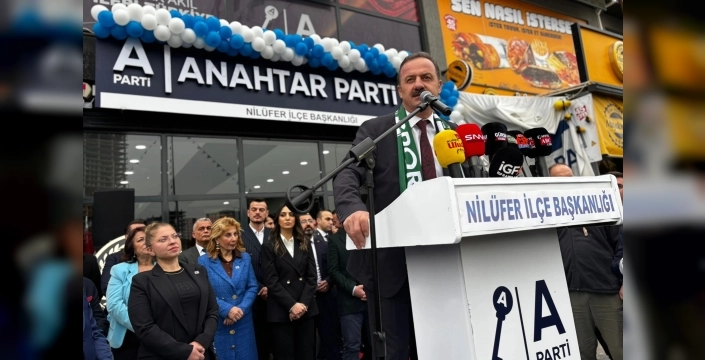Anahtar Parti Nilüfer İlçe Başkanlığı, coşkulu bir törenle açıldı
