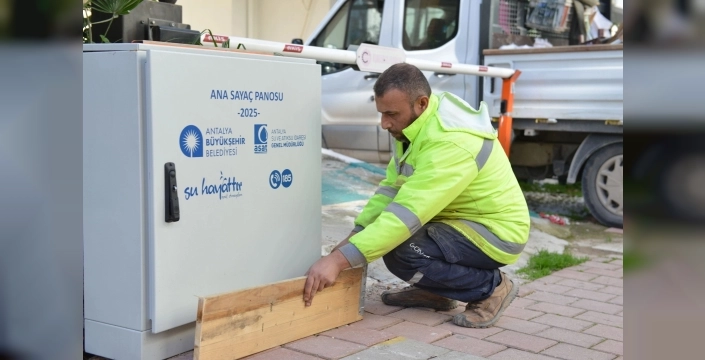 Antalya'da su israfına geçit yok: Ana sayaç dönemi başladı