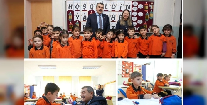 Bakan Tekin, Artvin'de sürpriz bir okul ziyareti gerçekleştirdi