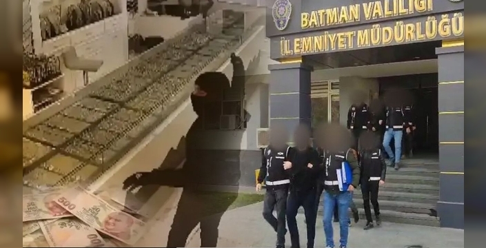 Batman'da kan donduran kuyumcu soygunu: 6 şüpheli yakalandı!