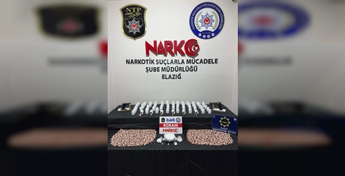 Elazığ'da uyuşturucu operasyonu: Bir şüpheli tutuklandı, büyük miktarda uyuşturucu ele geçirildi