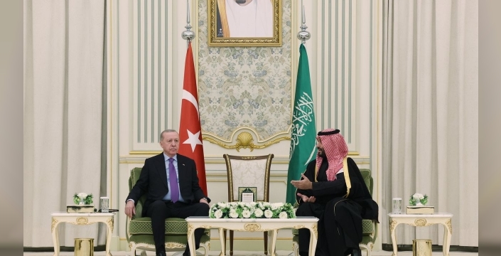 Erdoğan ve Bin Selman Riyad'da buluştu: İlişkiler ve bölgesel konular masada