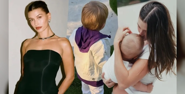 Hailey Bieber, oğlu Jack Blues'un konuşmaya başladığını duyurdu