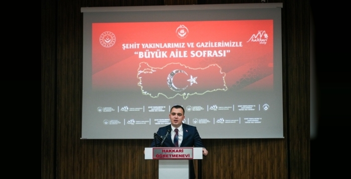 Hakkari'de şehit aileleri ve gaziler, iftar programında buluştu