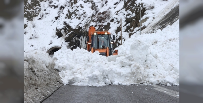 Hakkari-Van kara yolu çığ tehlikesinden kurtuldu!