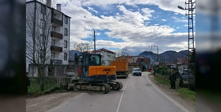 Ordu'da mahalle sakinlerini sevindiren yol çalışmaları başladı
