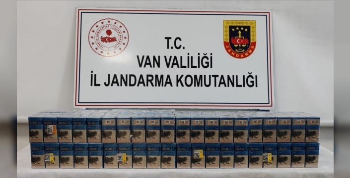 Van'da büyük operasyon: 720 paket kaçak sigara ele geçirildi