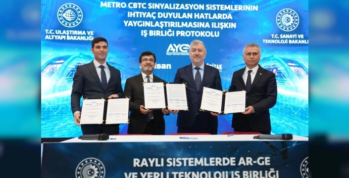 Yerli ve milli metro sinyalizasyonu için dev adım: TÜBİTAK, ASELSAN ve AYGM işbirliği protokolü imzaladı