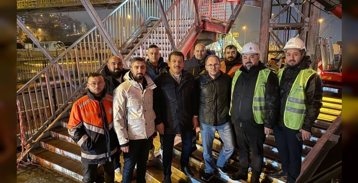 Zonguldak'ta üst geçit eksikleri gideriliyor, asansör kurulumu için geri sayım başladı