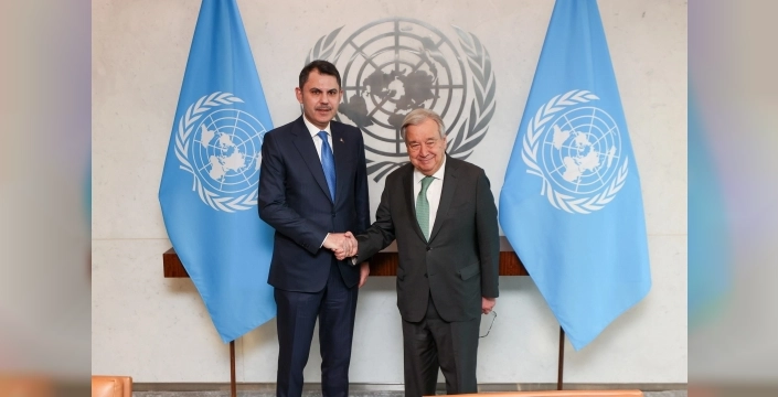 Bakan Kurum, BM temsilcileriyle ikili görüşmeler gerçekleştirdi