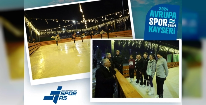 Bayramda Buz Pistine Yoğun İlgi: Kayseri'de Binlerce Kişi Kaydı