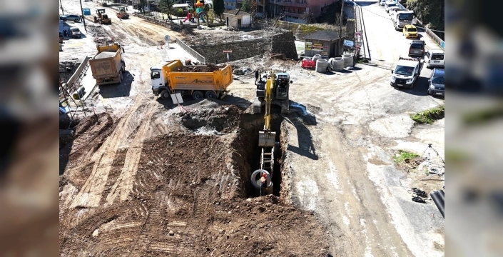 Dernekpazarı'nda altyapı seferberliği: 5 bin 772 metre içme suyu hattı