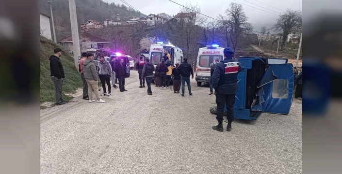 Düzce Yığılca'da patpat kazası: 2 kişi yaralandı